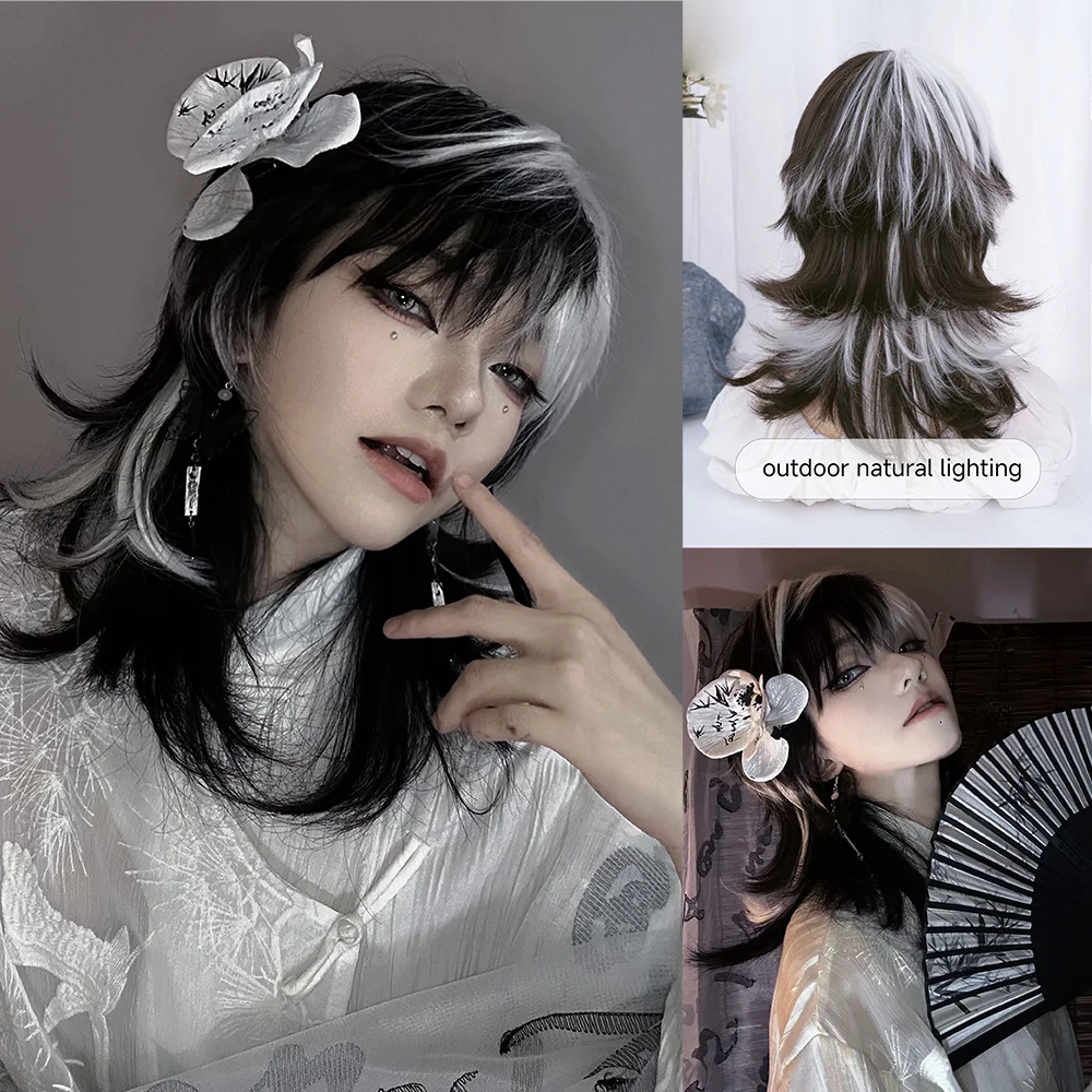 Synthetic Braided Wigs For Black Women - Parrucche sintetiche di colore bianco e