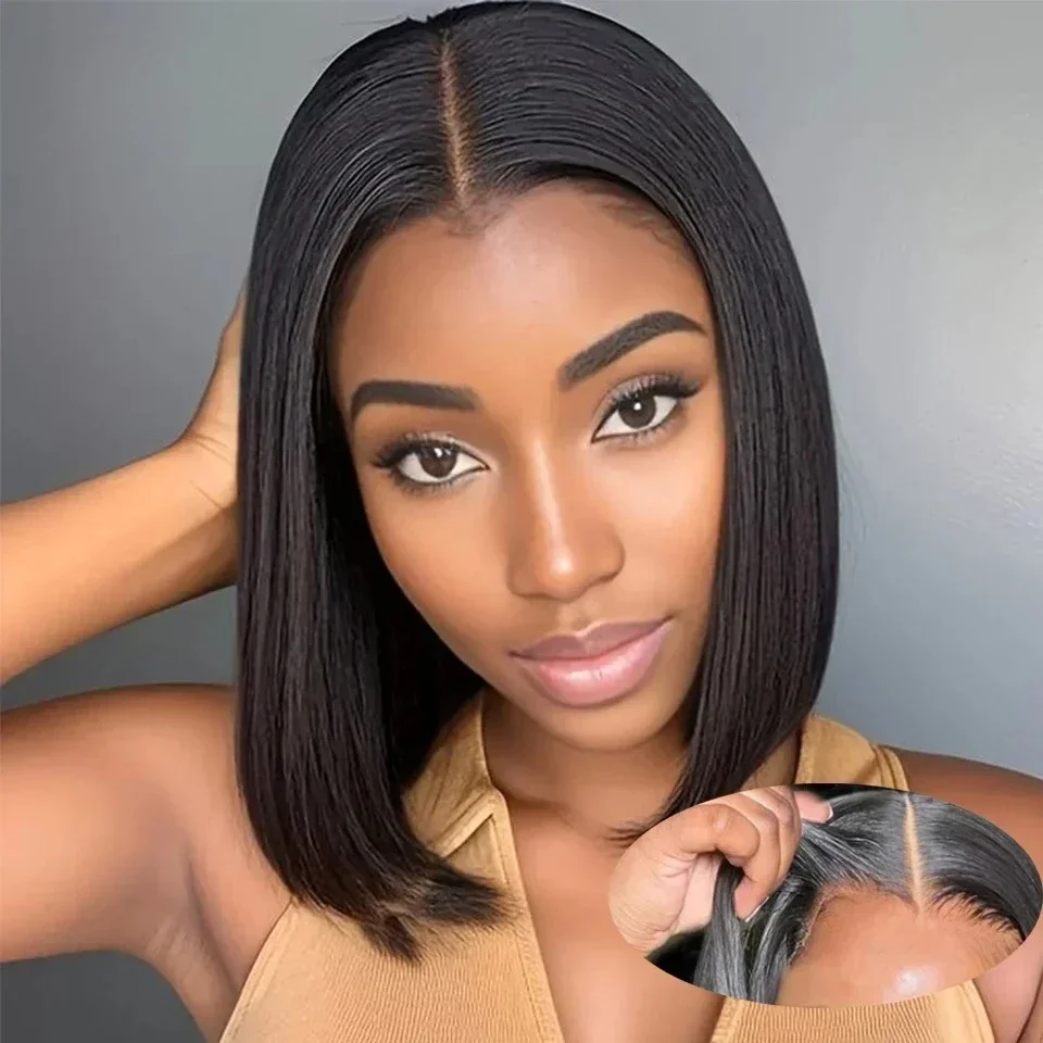 Glueless Wear And Go Human Hair Wig - 2026 NUOVE parrucche bob con frontale