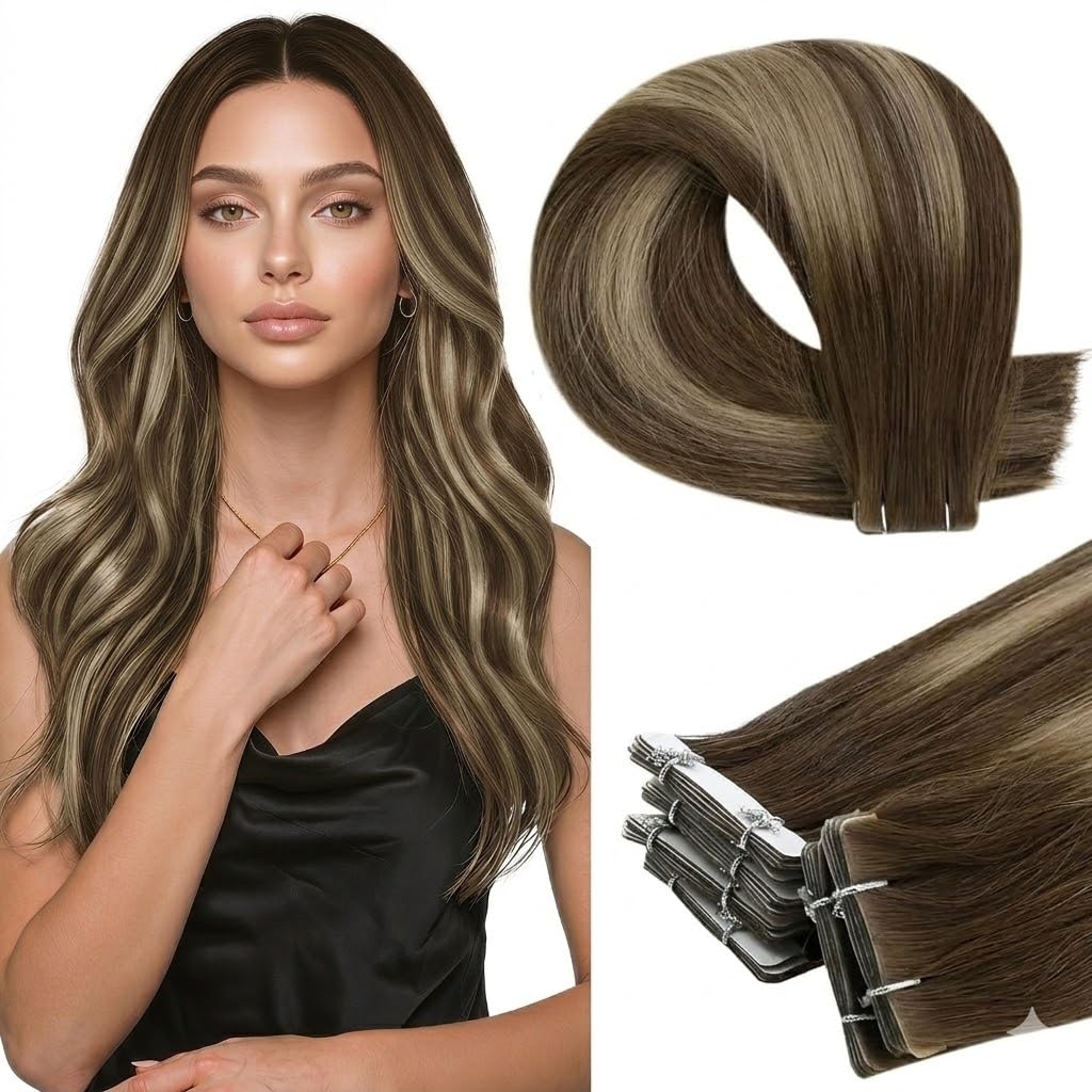 Invisible Tape In Extensions Real Hair - Extension per capelli con nastro adesivo