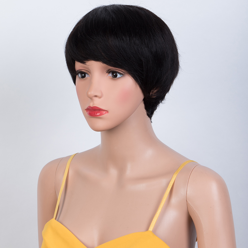 Parrucca corta e diritta tipo  - Short Pixie Cut Wig Human Hair Cheap recensione e prezzo