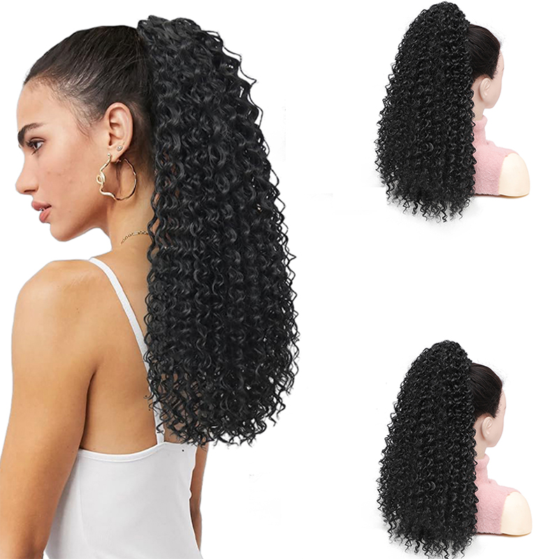 Parrucca con coda di cavallo r - Drawstring Afro Curly Puff Ponytail recensione e prezzo