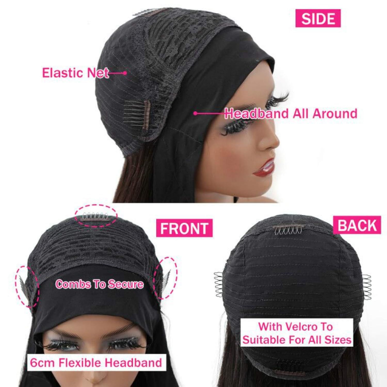 Parrucca con fascia, capelli n - Glueless Wear And Go Human Hair Wig recensione e prezzo