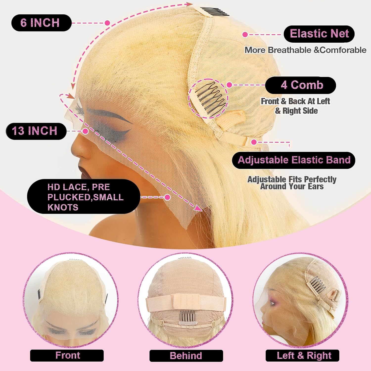 Parrucca bionda 613 con fronta - 613 Blonde Body Wave Lace Front Wig recensione e prezzo